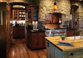 Australian rustic style kitchen cabinets by Merlin Cabinets